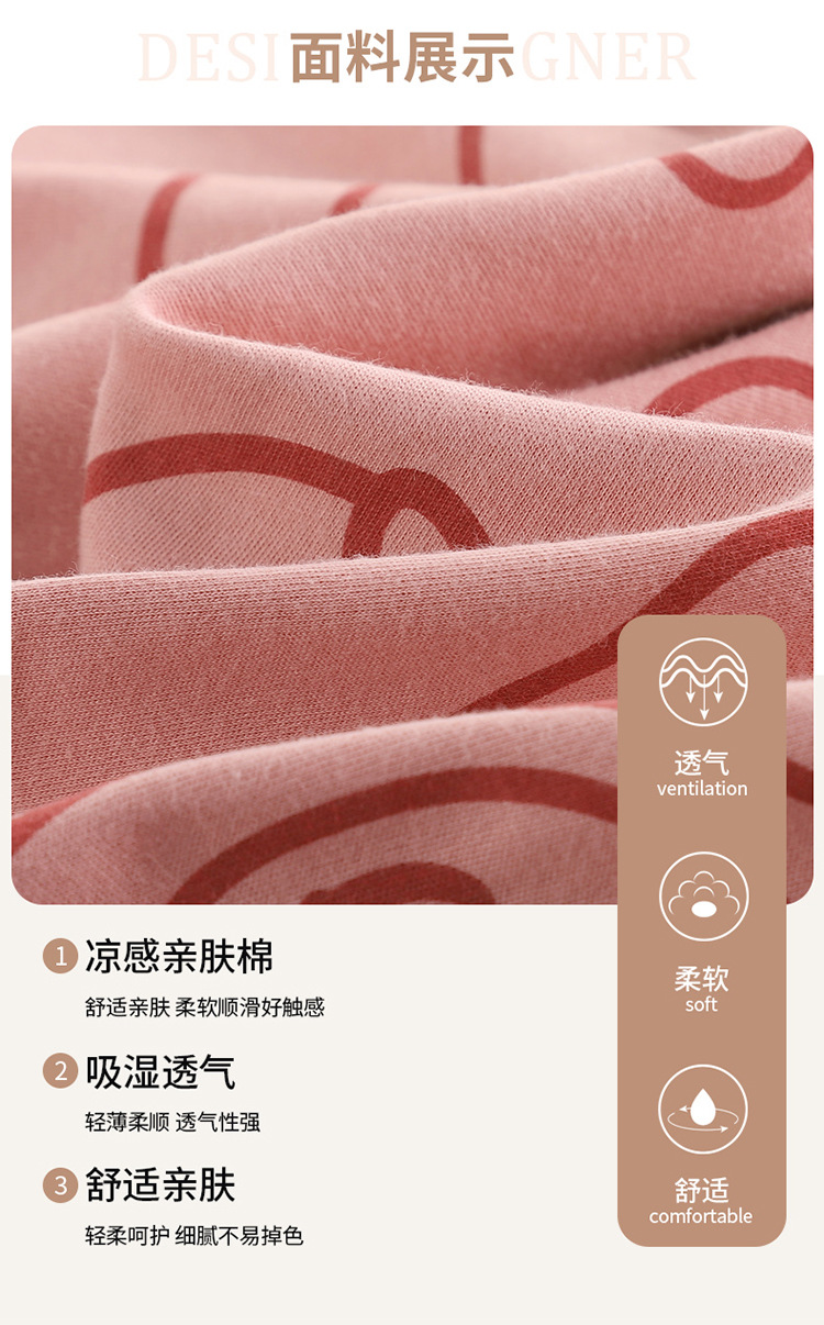 新款睡衣女夏季短袖短裤棉质套装韩版学生甜美可爱卡通女士家居服详情5