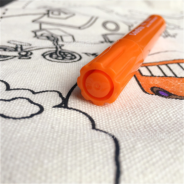 厂家 8色装可洗织物笔 修色用纺织笔水洗涂鸦T恤笔详情9