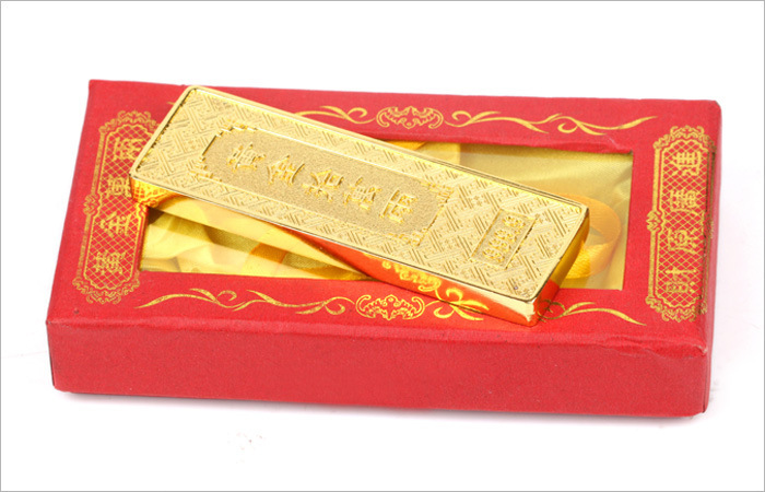 A realistic gold bar handicraft display piece, 100,000 taels of gold bars for offering to Buddha pic 1