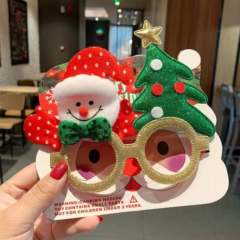 跨境圣诞眼睛圣诞老人派对装饰用品儿童眼睛礼品创意可爱风详情9