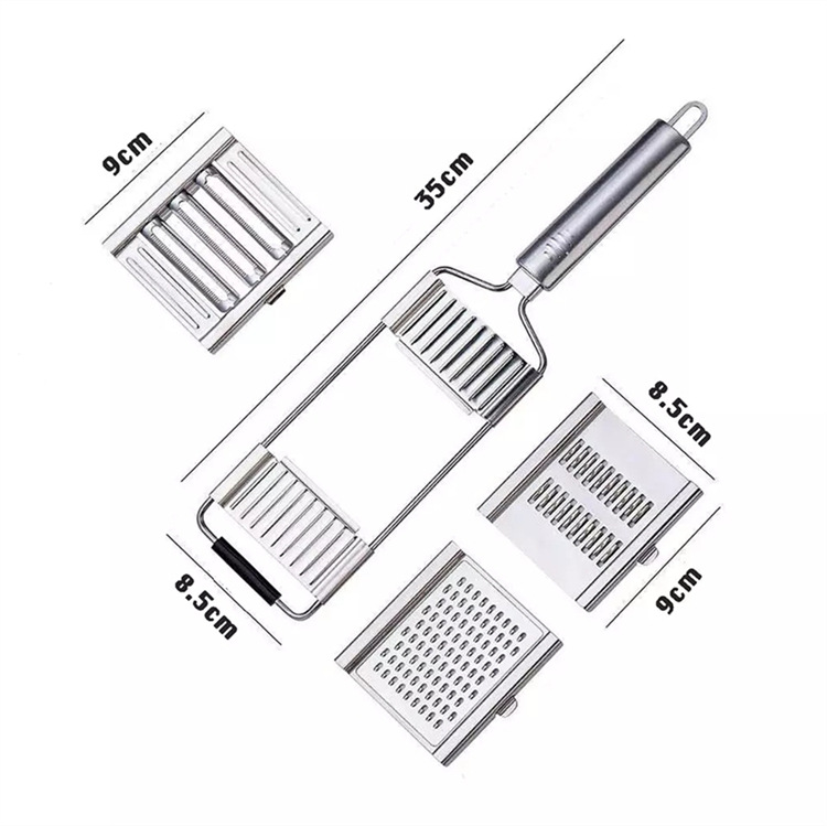 The new multi-functional vegetable cutter, three-in-one grater, grater, slicer and stainless steel grater are selling well across borders pic 6