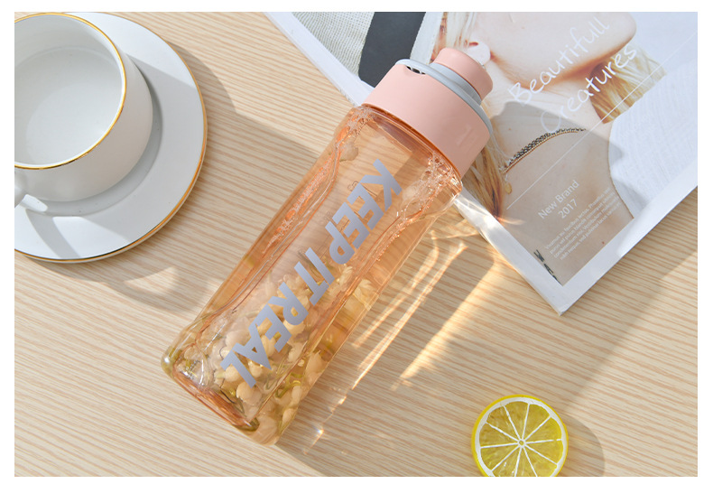 健身水壶简约便携塑料杯子大容量运动水杯男女学生随手杯茶杯防摔详情12