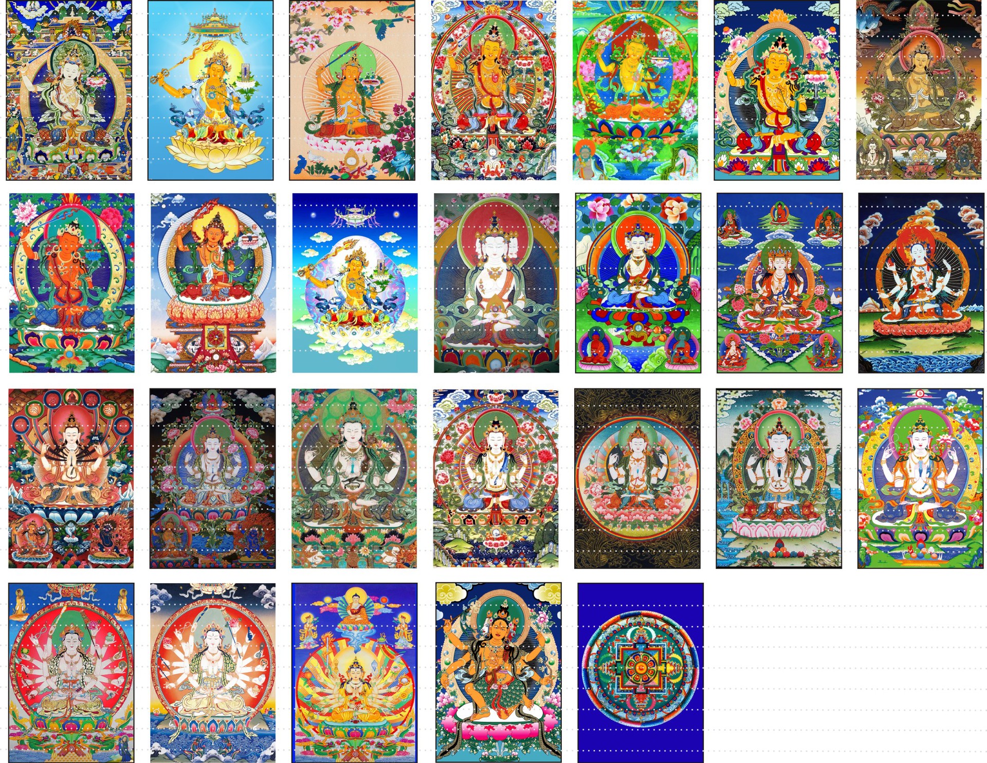 长方时光宝石扎基拉姆六字真言九尾狐唐卡五路财神八大守护项链详情7