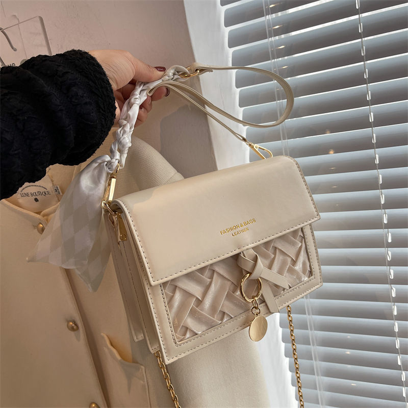 韩版时尚单肩包包女2024夏季新款洋气百搭小众ins链条包斜跨小包详情31