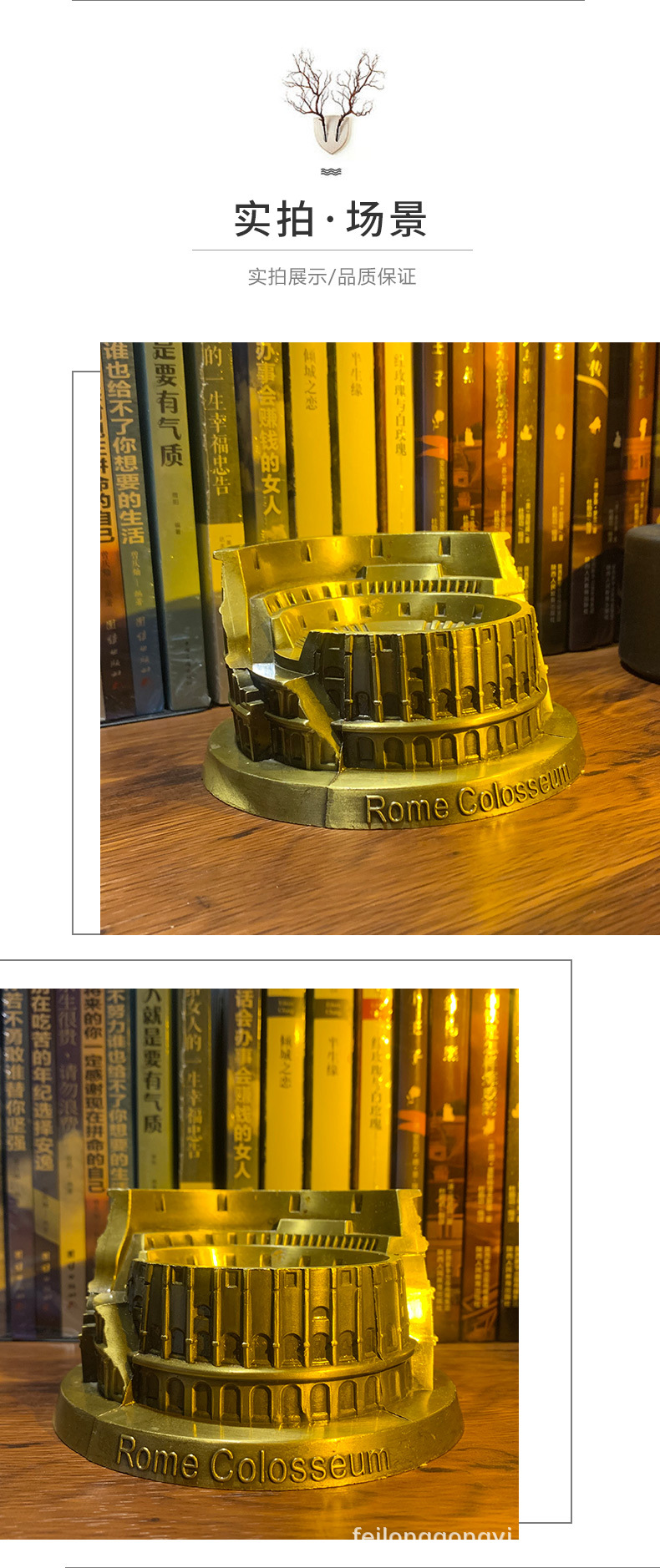 罗马斗兽场体育馆地标模型金属工艺品合金家居摆件礼品旅游纪念物详情2
