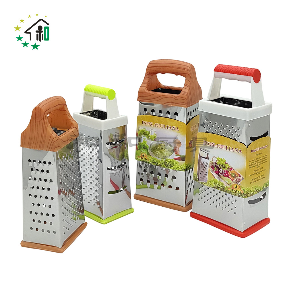 Stainless steel four-sided vertical kitchen multi-functional vegetable slicer, shredder, potato slicer, and vegetable scrubber pic 26