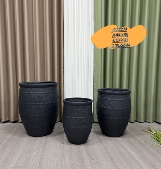 海岛氧化镁创意家居中温瓷花盆室内外装饰花盆摆件详情31