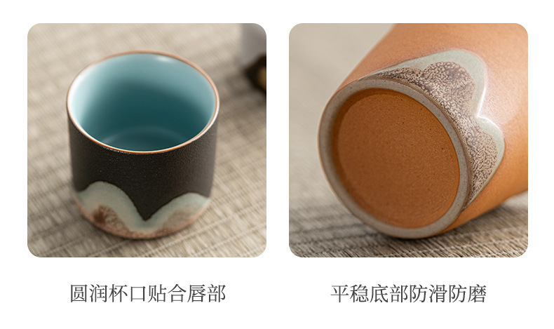茶杯陶瓷主人杯单杯国潮复古手绘个人品茗杯礼盒装伴手礼制定logo详情6