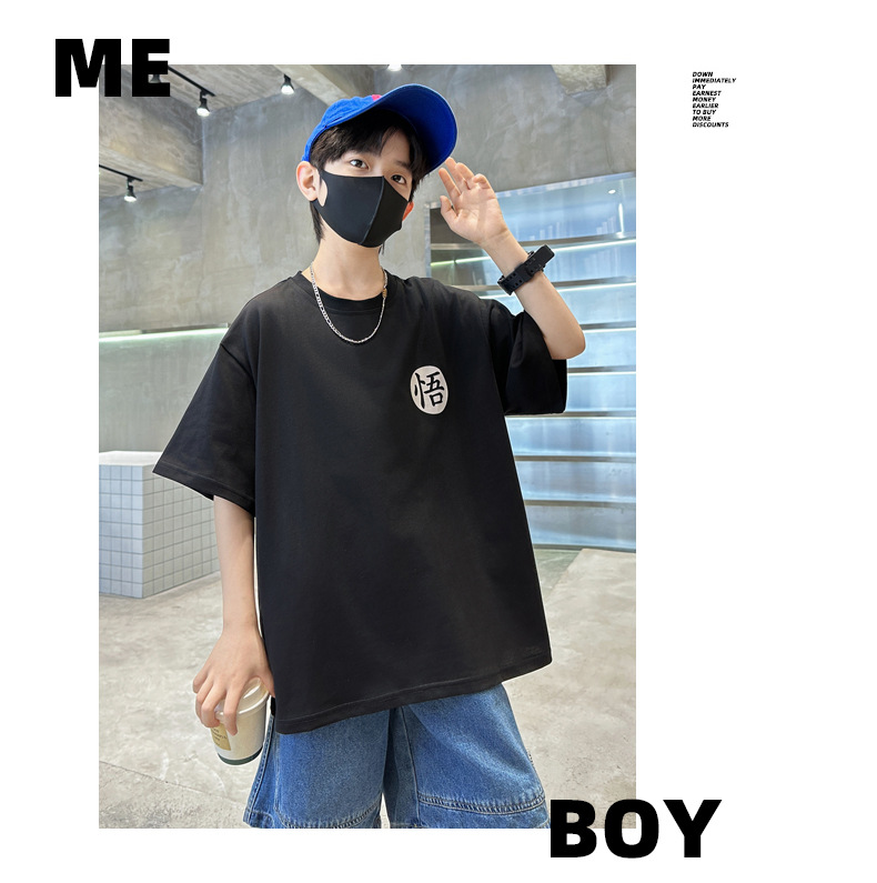 男童短袖T恤夏季薄款半袖纯棉儿童夏装2024新款汗衫中大童夏款潮t详情32