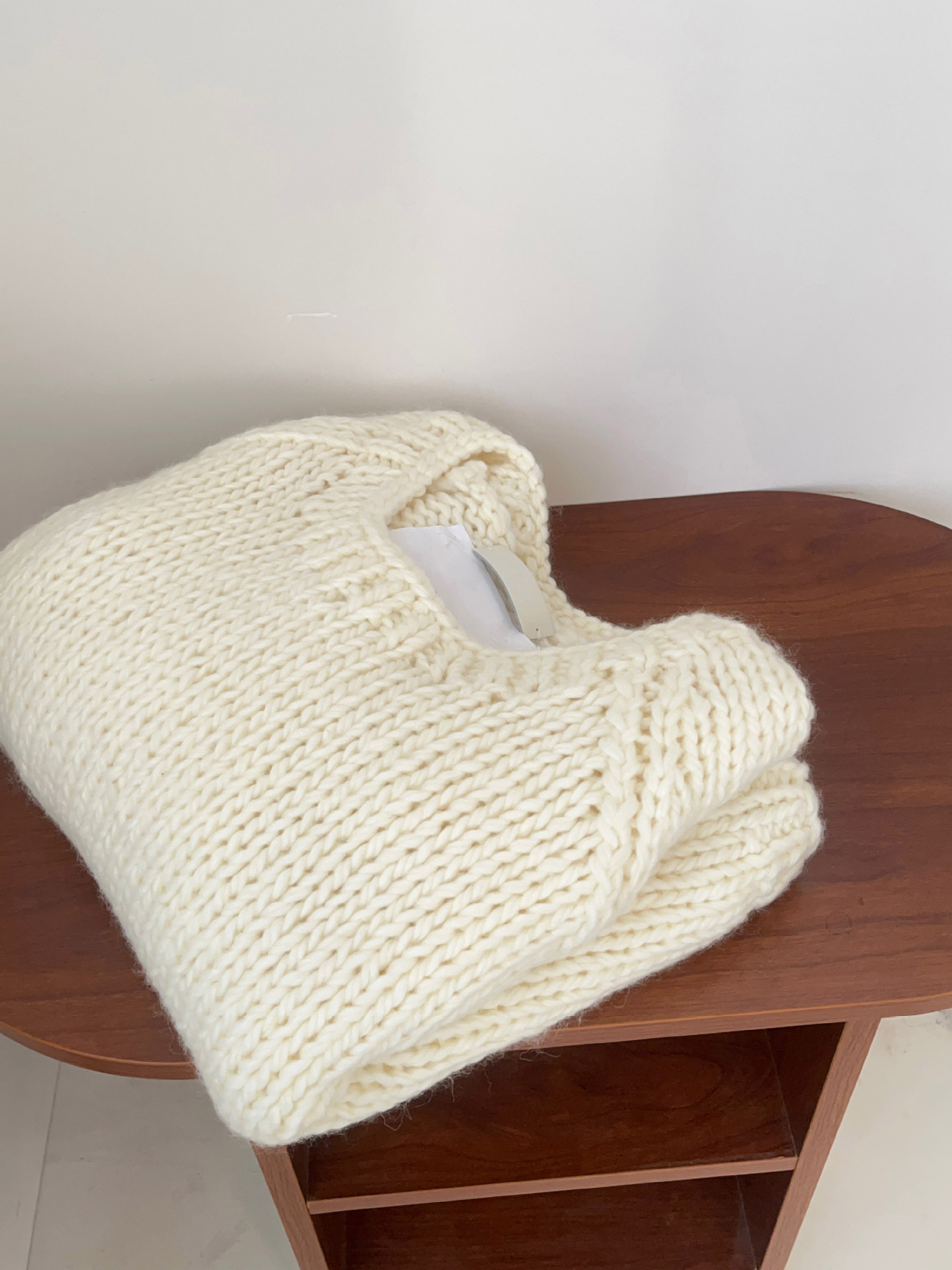 2023 in-stock Handongdaemun autumn/Winter new oun*e round-neck handcrafted pullover loose wool casual sweater top pic 20