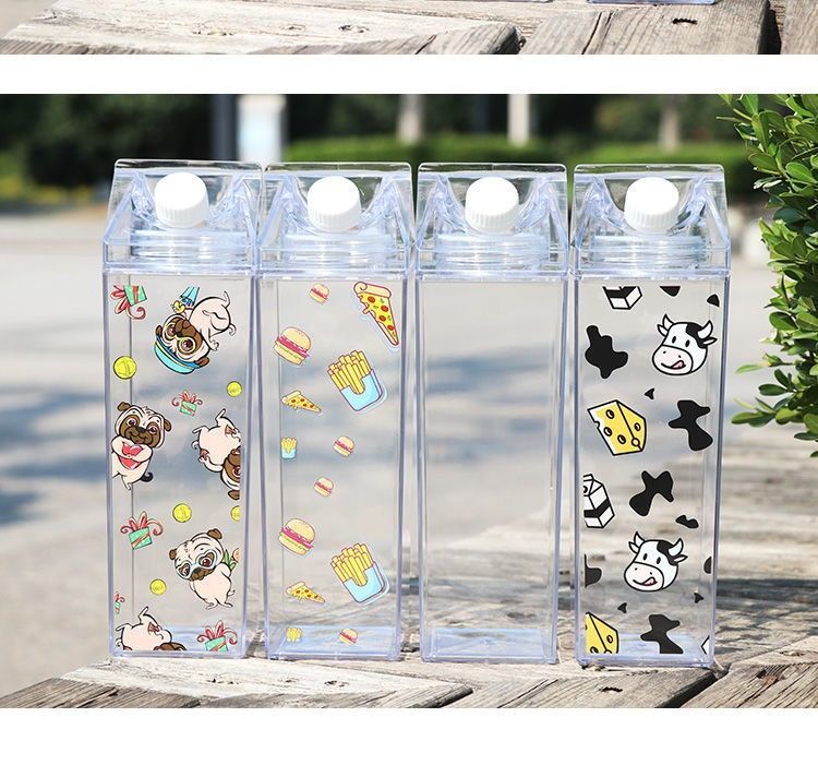 创意牛奶盒造型水杯韩版小清新少女心随手杯学生便携新疆专链详情10