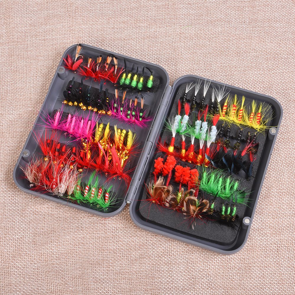 Leou 27955 multi-color mixed fly hook, butterfly imitation and bionic lure fishing hook, hardware fishing equipment premium pic 13