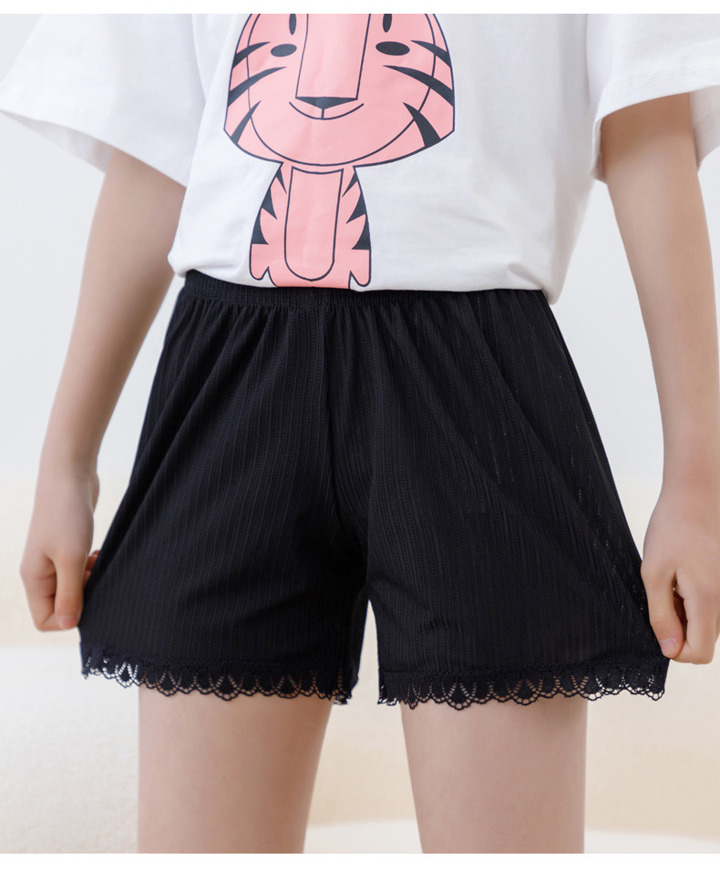 冰丝女童防走光安全裤夏季可外穿宽松蕾丝中大儿童打底短裤配裙子详情16