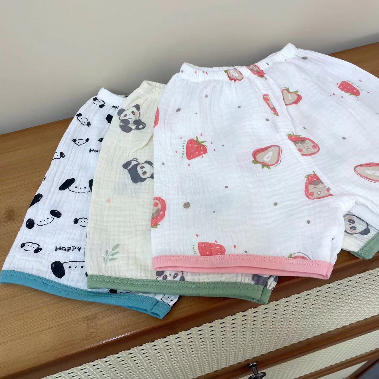 儿童短袖套装夏季婴儿薄款睡衣女孩分体男宝宝宽松透气家居服套装详情2