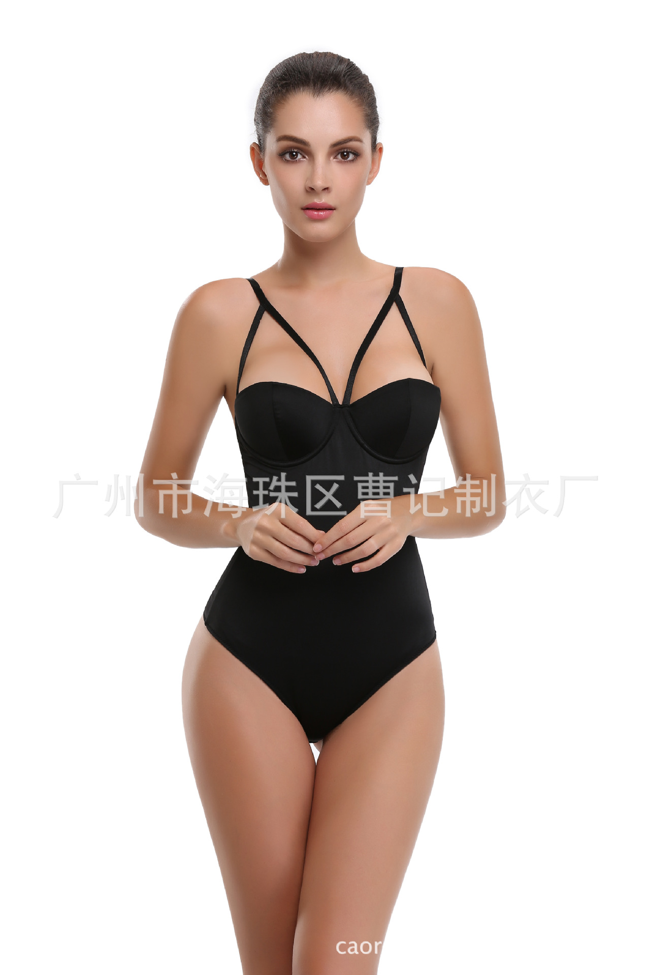 TOPMELON  爆款欧美连身收腰提臀紧身美体肥婆大码塑身衣D048详情49