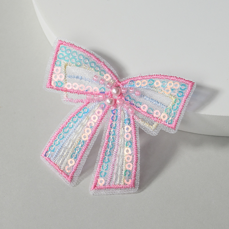 Single-layer butterfly fabric embroidery, colorful chiffon butterfly clothing, headwear accessories, handcrafted accessories, baked cake decoration pic 10