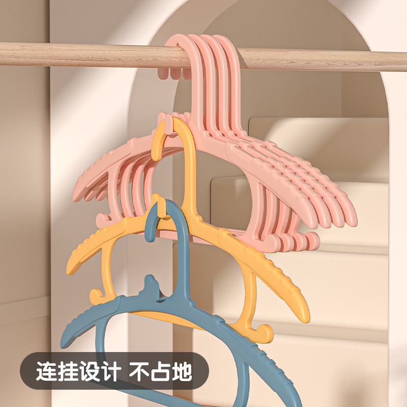 亿标衣架加粗衣架宿舍学生衣架家居防滑衣架日用浸塑衣架家用衣架详情5