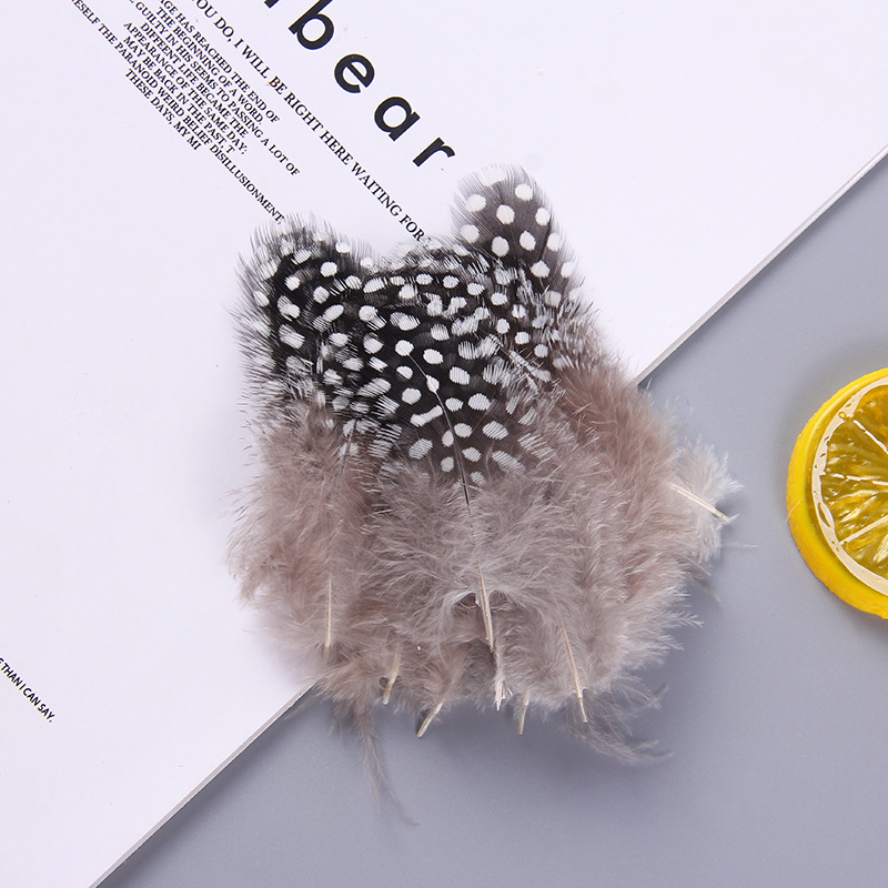 厂家批发珍珠鸡毛彩色羽毛 服装DIY手工工艺品饰品耳环材料野鸡毛详情14