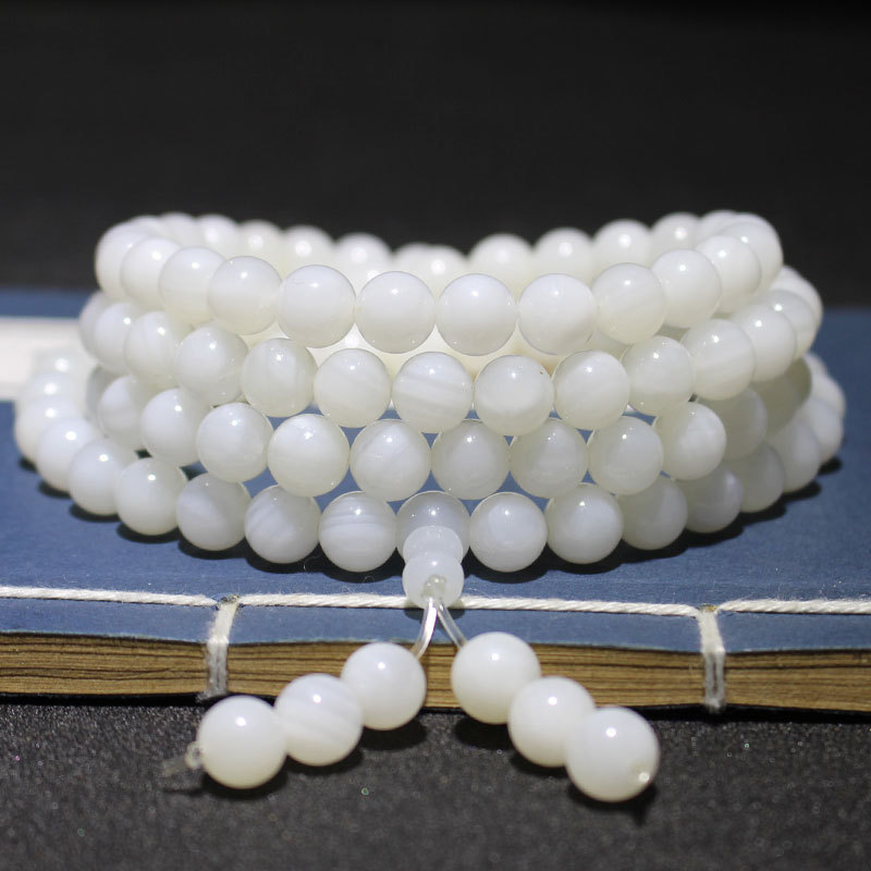 Jade shell bracelet, single-loop couple bracelet, crystal gemstone jewelry, birthday gift for elders, mothers and girlfriends pic 13