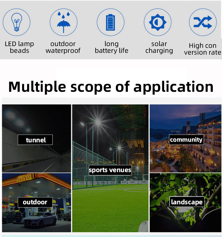 义乌闪电鹰新款太阳能路灯户外感应LED圆形壁灯户外防水景观花园详情18