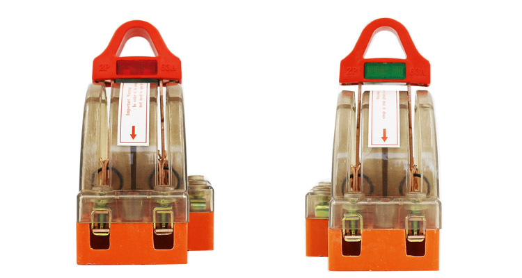 2P63A all-copper transparent tape LED bidirectional double-throw knife switch power transfer knife switch bidirectional knife switch pic 10