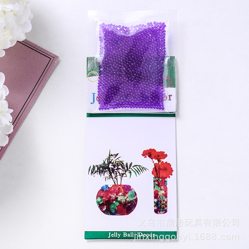 鼎浩 跨境热销 6色高雅荧光珠水晶彩泥 吸水珠WATER BEADS DIY海洋宝宝无土栽培 生命球详情9