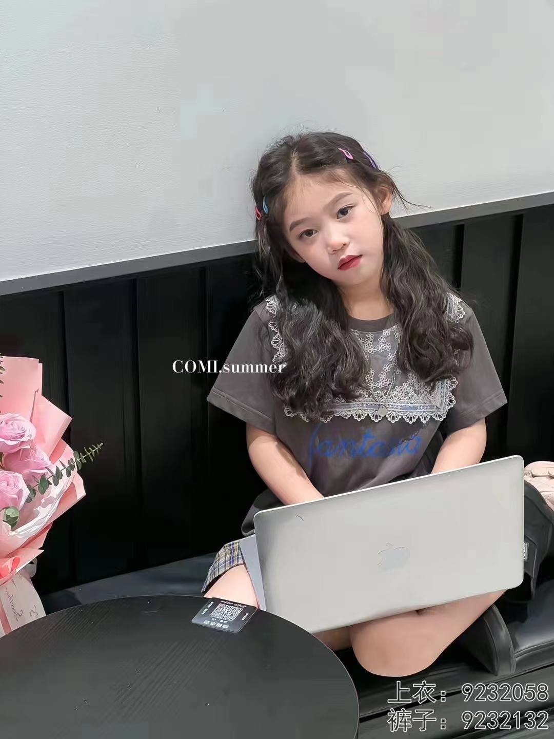 女童短袖T恤夏季2023新款中小童休闲洋气儿童装短袖详情4