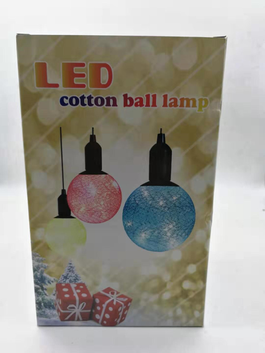 led cotton ball lights, hook pull string lights, Christmas party decorative lights, creative lights, coffee atmosphere decorative lights pic 6