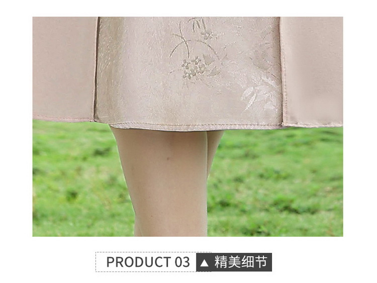 喜婆婆婚宴装平时可穿结婚妈妈礼服夏季旗袍连衣裙高贵中国风唐装详情23