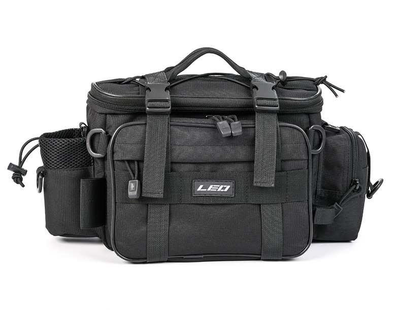 27852 LEO/ Leou [Black Multi-functional LUER Bag] LUER Fishing tackle Crossbody Bag Camera Bag for Outdoor use pic 11