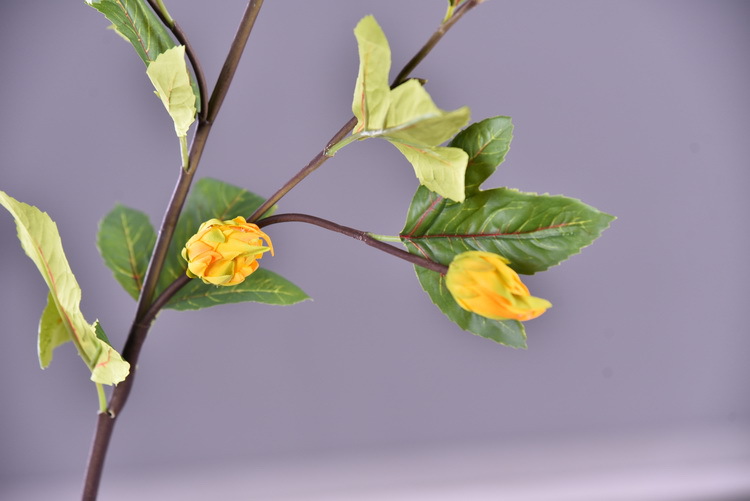 Factory direct sales of artificial hibiscus, modern and simple living room and hotel floor-standing artificial flowers wholesale, artificial roselle pic 20