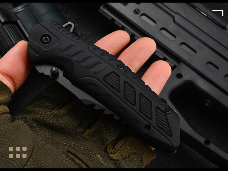 Mini folding knife, outdoor knife, survival knife for the wild, sharp short knife, height-resistant hard fruit knife pic 6