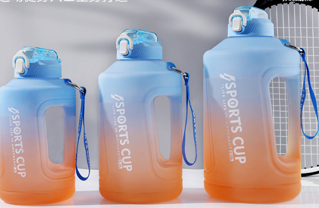 防摔双吸管ins水杯女学生韩版可爱塑料水杯便携情侣杯一杯分隔详情10