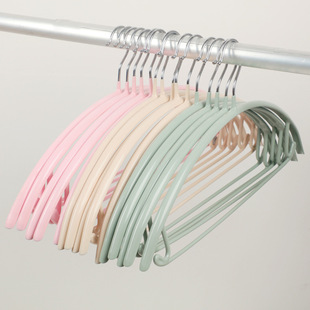 Rainbow-colored collar guard hanger, thickened plastic household hanger, clothes rack, clothes drying rack, clothes rack, clothes drying rack pic 54