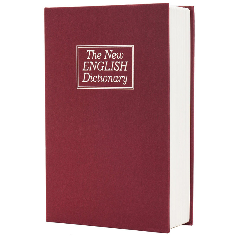 Simulated book safe with key password, metal dictionary-shaped piggy bank, creative book piggy bank pic 24