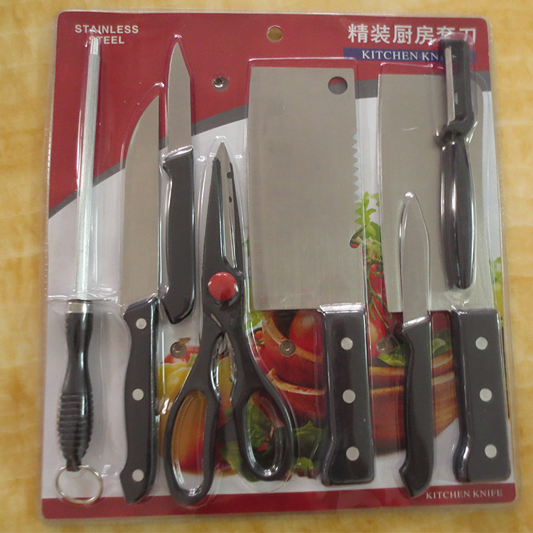 Knife set, deluxe kitchen knife set, gift set of eight pieces, knife and kitchen knife combination set pic 2