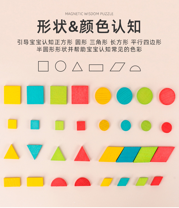 In the intelligence zone, there are toys for the senior class and materials for the middle class of the kindergarten. There are tangram puzzles, jigsaw puzzles, and small teaching AIDS with geometric shapes pic 3