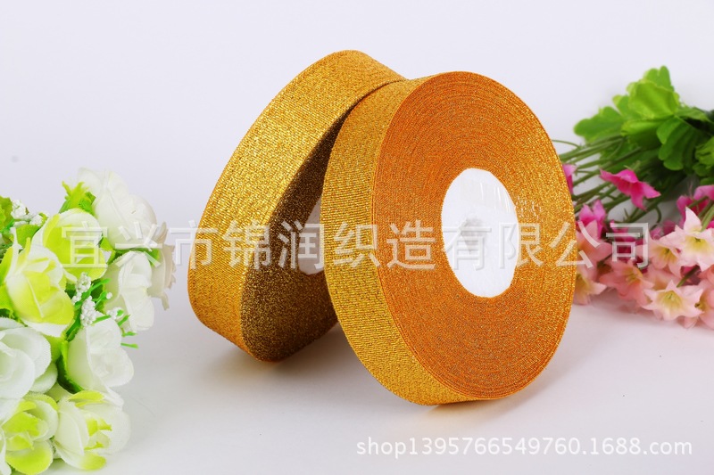 We offer 5-inch 1.5cm gold and silver onion ribbons for flower gift boxes in stock for wholesale pic 6