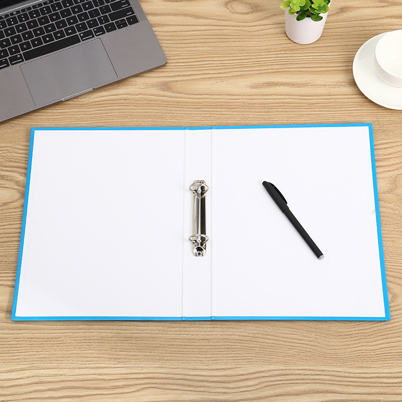 Solid-color single-hole loose-leaf binders, booklets, punched loose-leaf binders, simple storage folders, office supplies pic 14