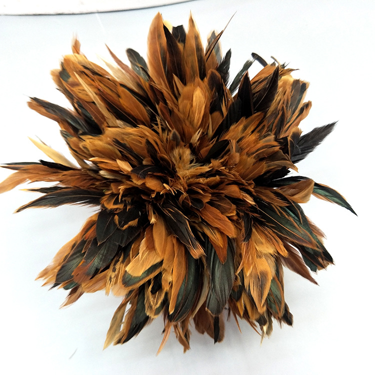 Colorful Feather 5-7 Ziyong Colorful Chicken Feather DIY Mask, Cat Toy Stick toy accessory Feather toy pic 27