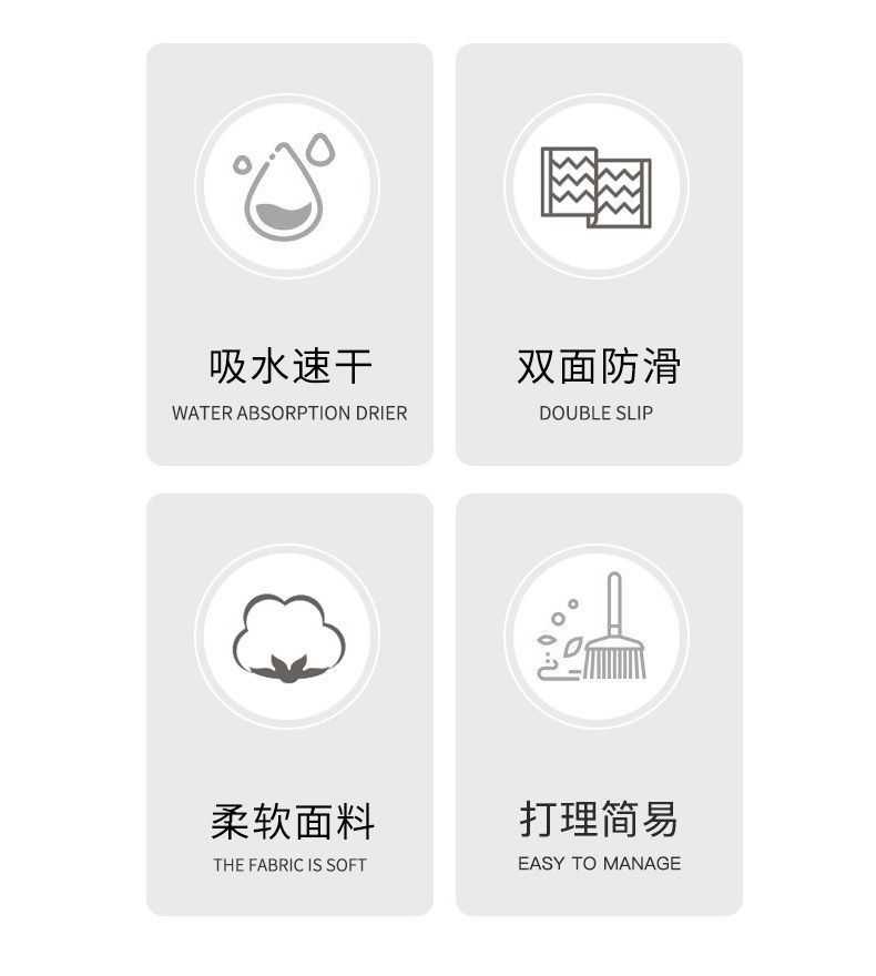 厨房台面沥水垫子洗手台防溅垫碗盘干燥垫吧台吸水杯垫免洗隔热垫详情4