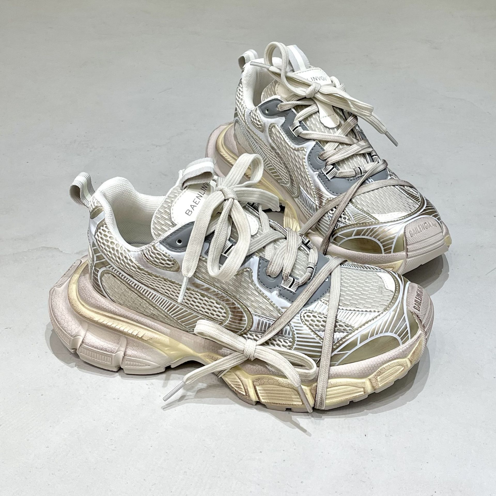 2023年新款老爹鞋增高厚底运动鞋休闲做旧复古情侣男女鞋详情45