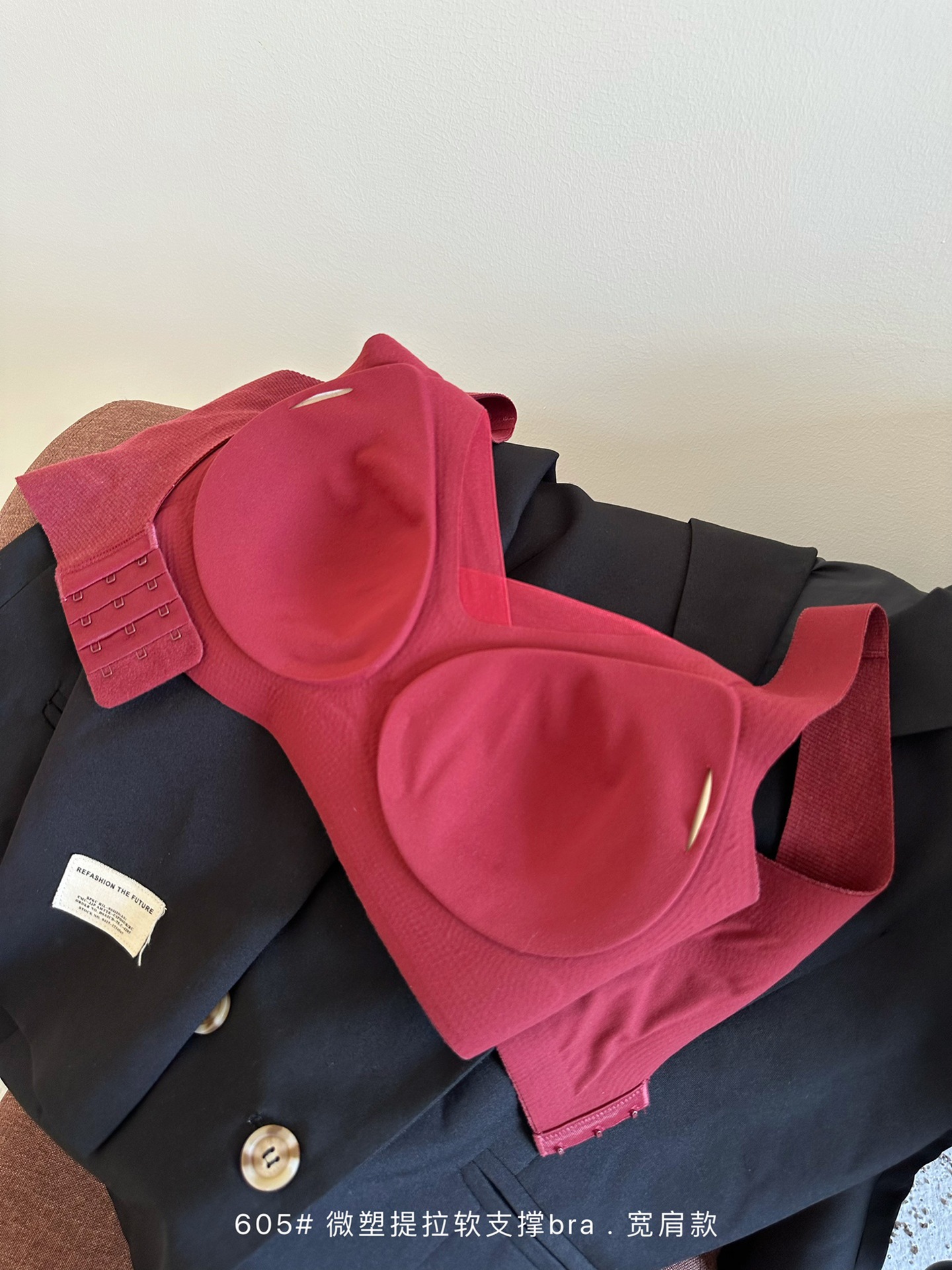 秋冬磨毛暖肌提拉软支撑调整文胸内衣女无钢圈上托聚拢防下垂宽肩详情19