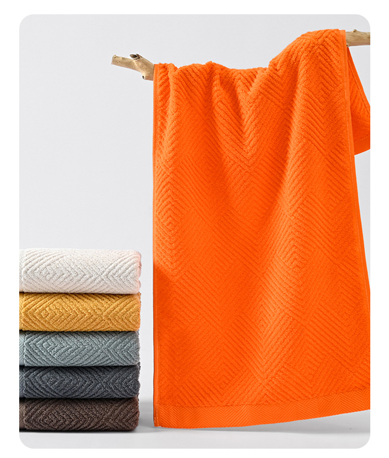 三个仔仔家用成人加厚浴巾全棉柔软吸水洗脸毛巾擦手方巾纯棉批发详情13