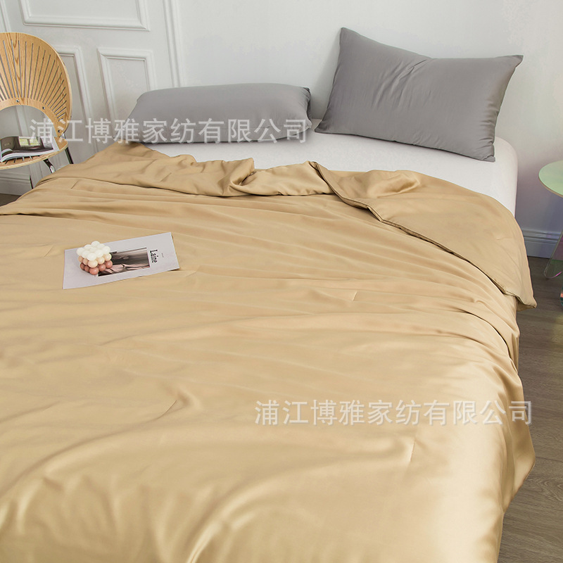New modern and simple Muji 60s Tencel quilt, all-cotton quality ice silk summer cooling quilt, washed cotton air-conditioned quilt pic 16