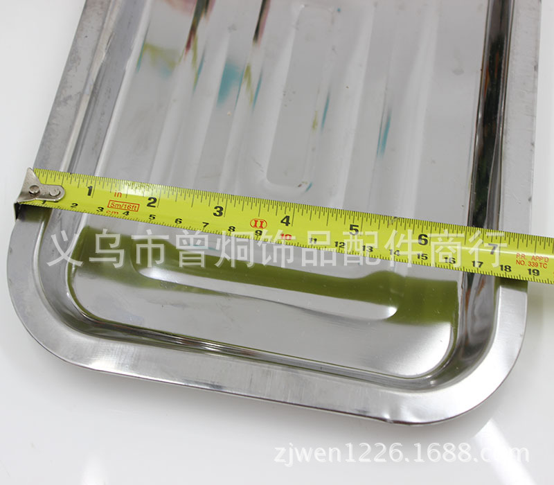 Stainless steel fruit plates, long plates, daily necessities plates, barbecue plates, wholesale for two yuan pic 9