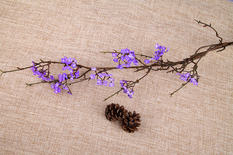 Zen-themed faux cherry blossom vine branches for home decoration, realistic small floral dry branches, tea room artificial flower ornaments, and simple flower arrangements pic 29