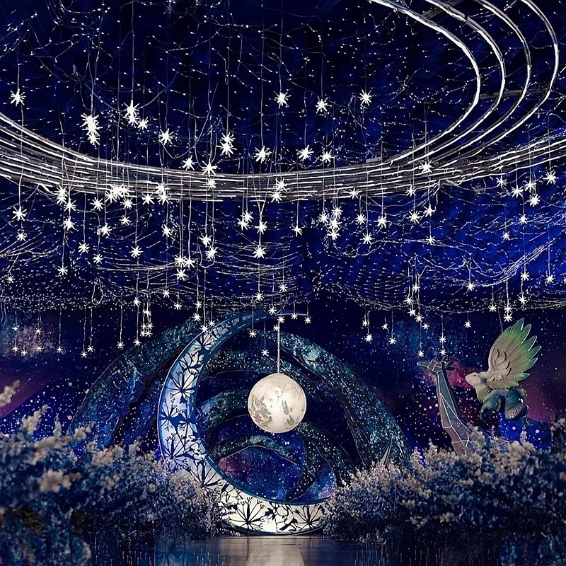 婚庆道具米粒灯吊顶渔网灯LED铜线灯求婚婚礼布置灯串多用途彩灯详情4