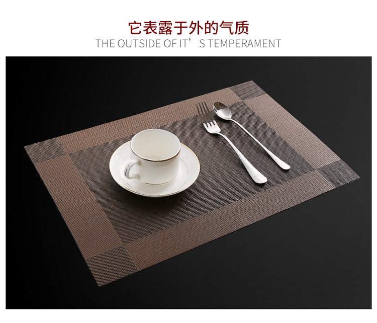 隔热垫餐桌垫北欧餐垫西餐垫碗垫PVC防水防热垫家用餐盘垫ins杯zb详情11