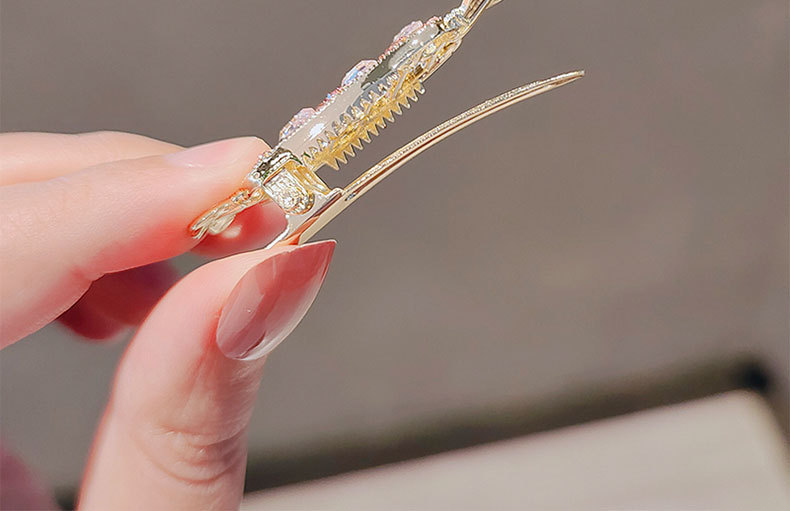 可爱粉色糖果发夹刘海少女侧边顶夹鸭嘴夹发卡夹子头饰详情8